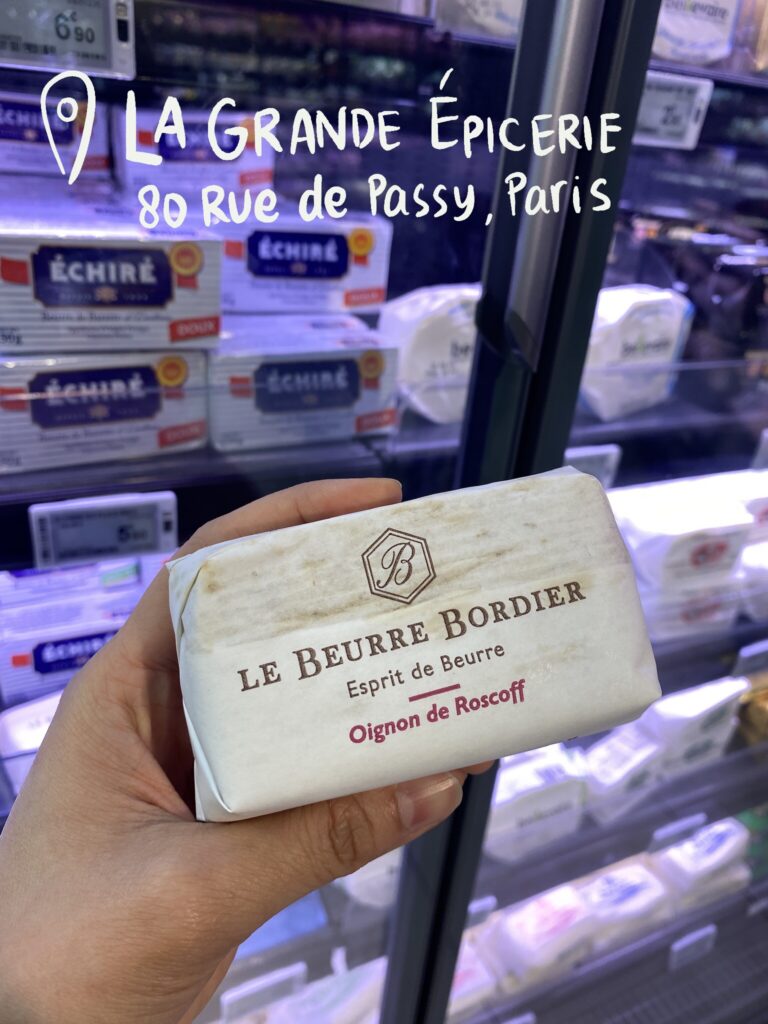 Found Le beurre bordier with Oignon de Roscoff at La Grande Épicerie