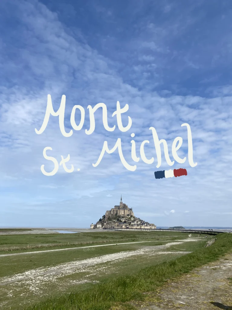 Mont St Michel from the footpath