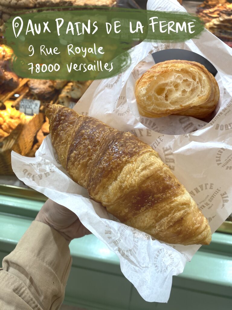 Aux pains de la ferme croissant in Versailles, France