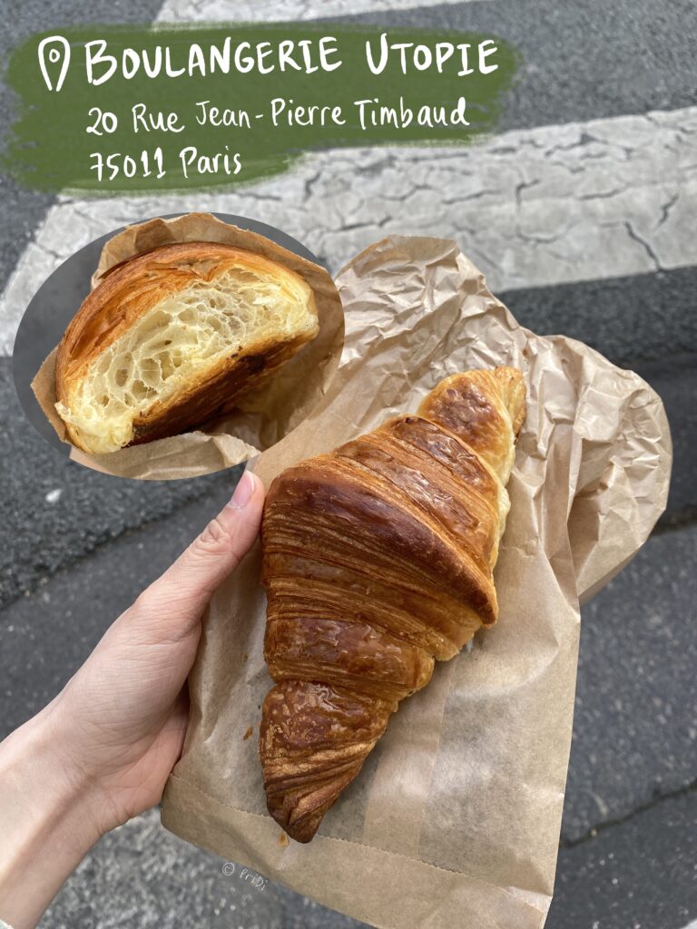 Croissant from Boulangerie Utopie in Oberkampf