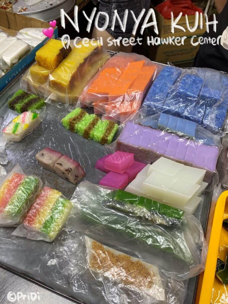 colorful traditional snack cakes from Malaysia