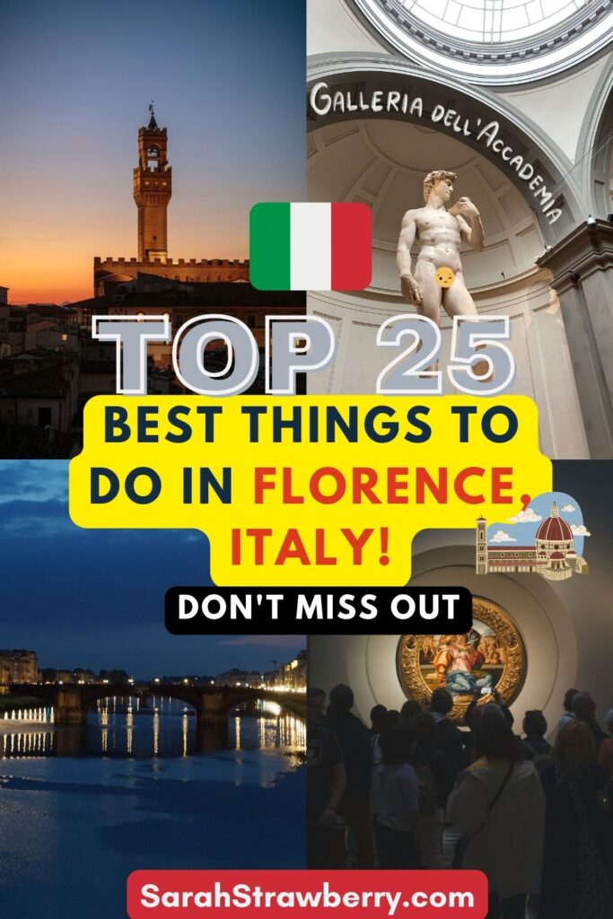 best things to do florence italy ponte vecchio galleria dell accademia uffizi