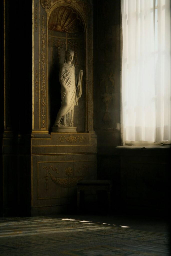 interior of palazzo pitti in florence italy sculpture renaissance