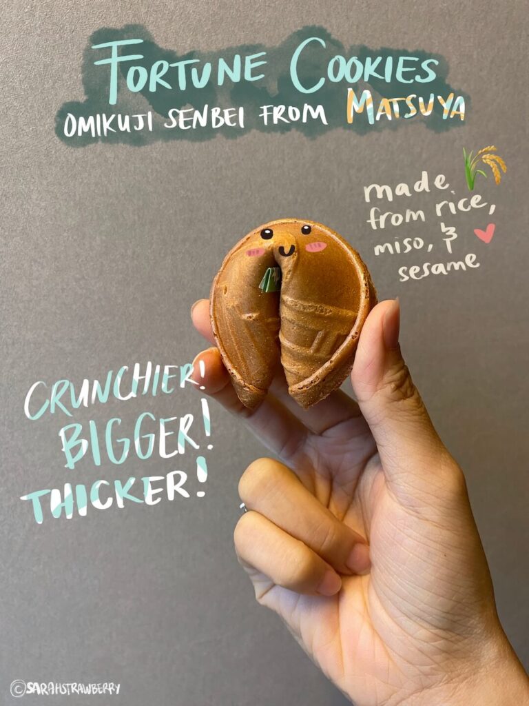 traditional rice cracker fortune cookie in Japan