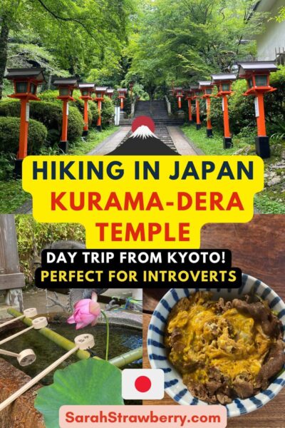 hiking in japan kurama-dera temple, day trip from kyoto, perfect for introverts