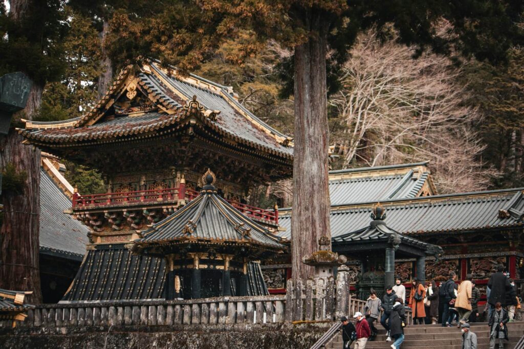 Old traditional Shrine in the city of Nikko, Japan