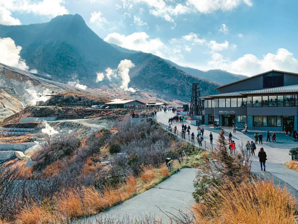 Owakudani volcanic valley