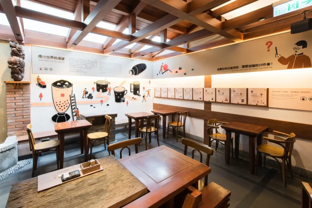 Chun shui tang original store interior in Taichung