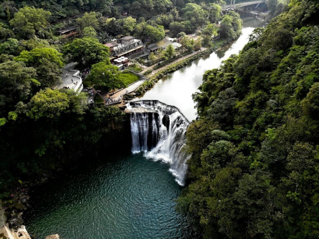 Cascading waterfall Shifen Taiwan