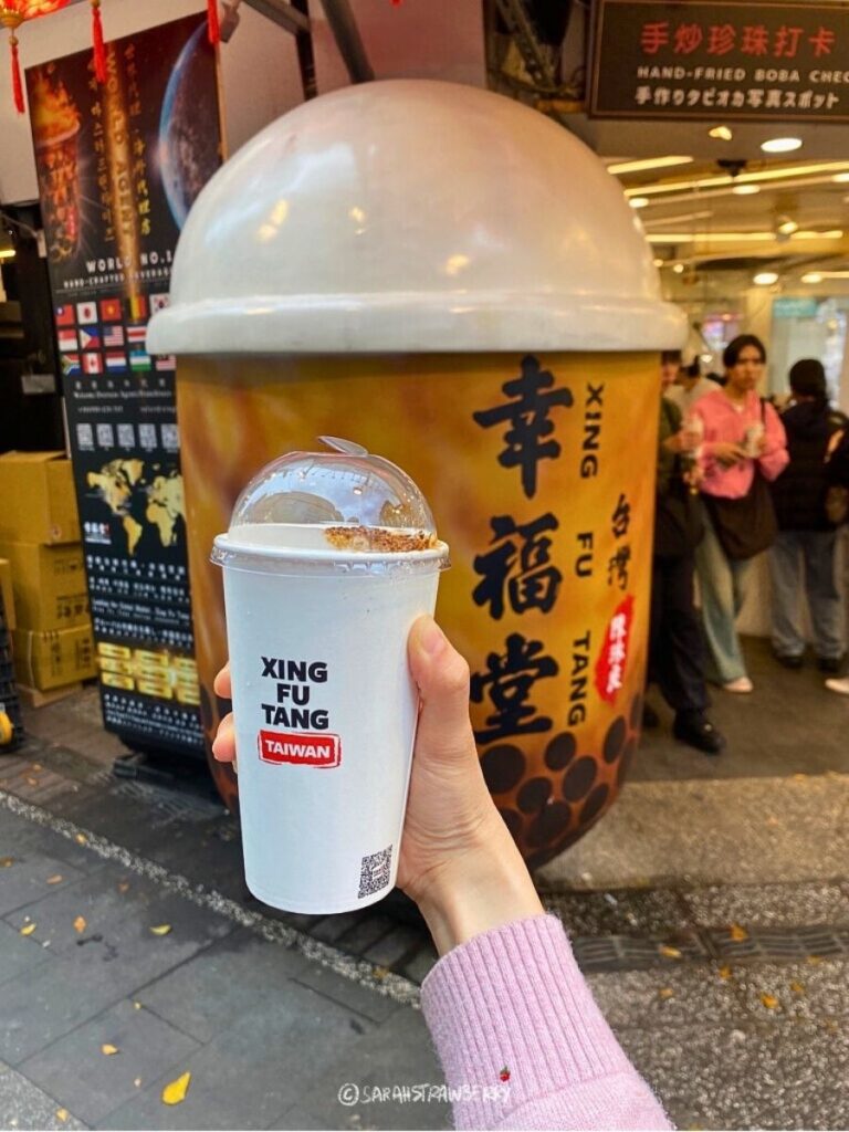 Xing Fu Tang brown sugar boba in Ximending taipei taiwan