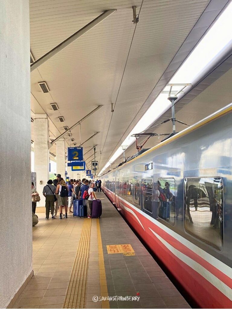 Train platform at Butterworth station