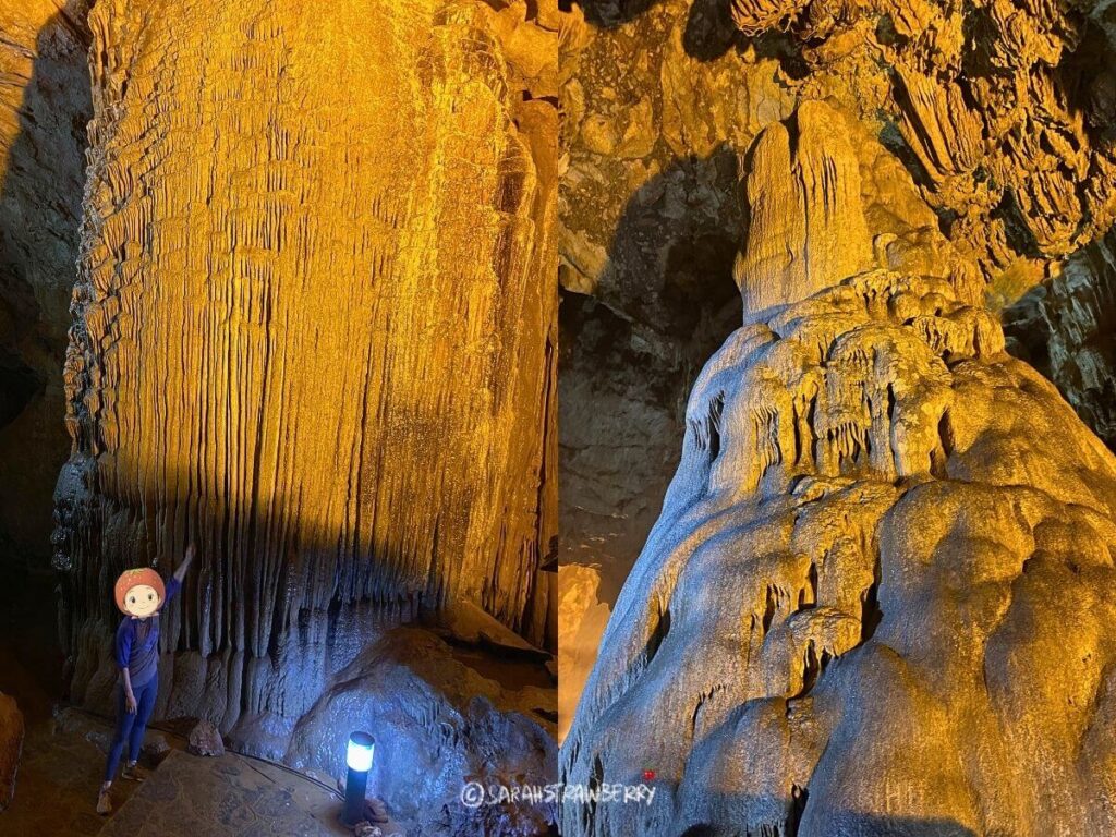 Christmas Tree Stalagmite in Nguom ngao cave vietnam