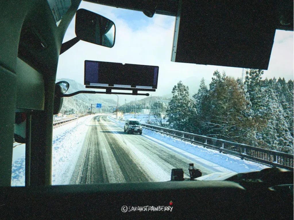 Bus view from Nagaden bus japan